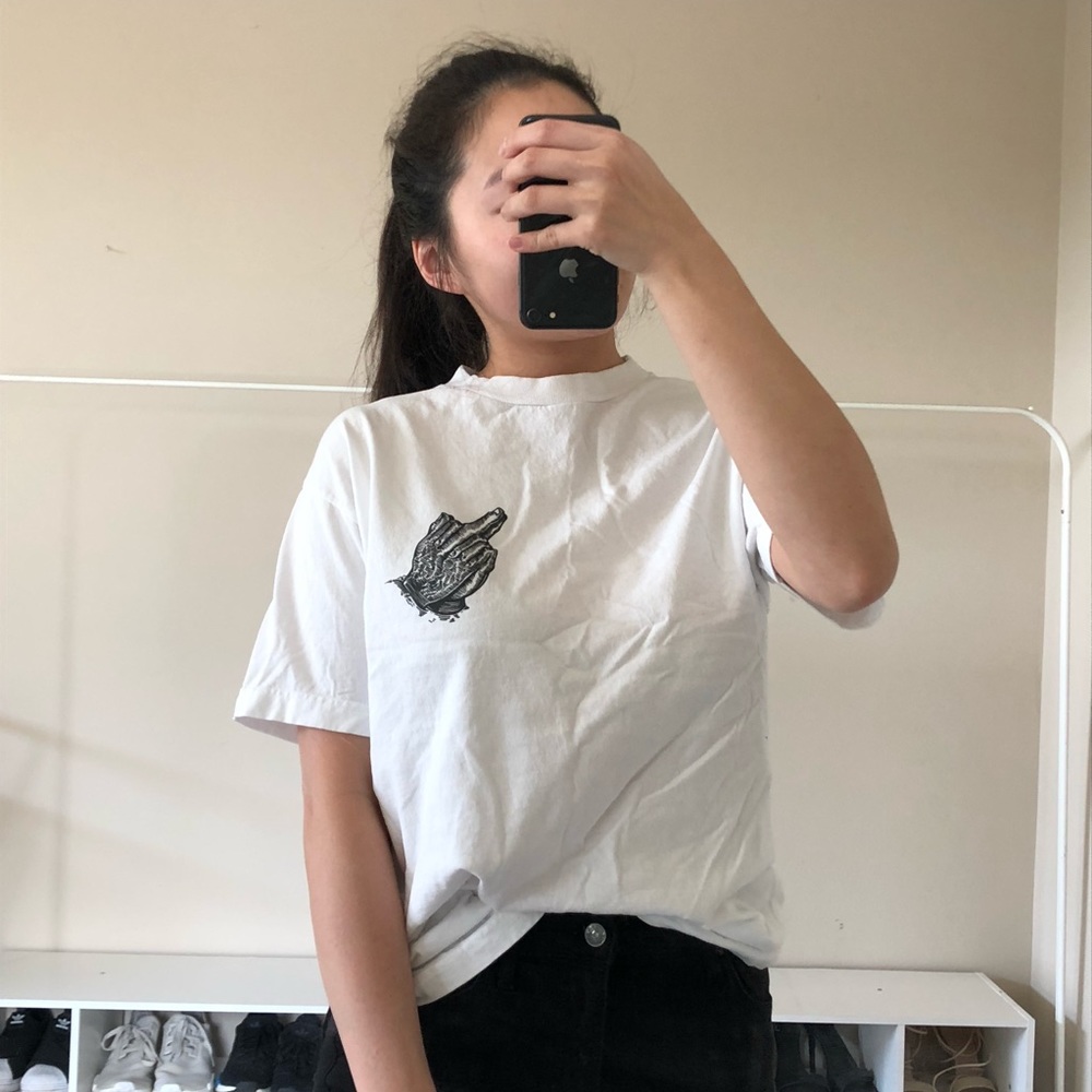 White Graphic Tee